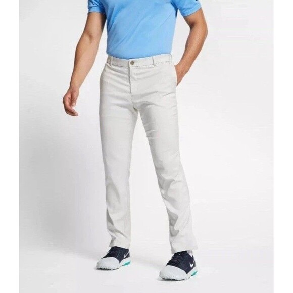 Nike Golf Pants Mens 38x30 Light Bone Off White Victory Sport Dri-FIT AJ5489-072 - Picture 1 of 16